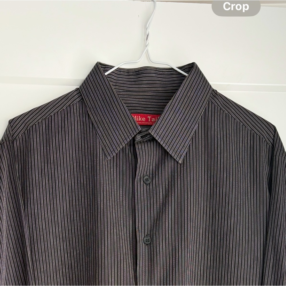 3 for $17 | MIKE TAYLOR | Men’s 17.5 Neck Long-Slv ButtonDown Collar Dress Shirt